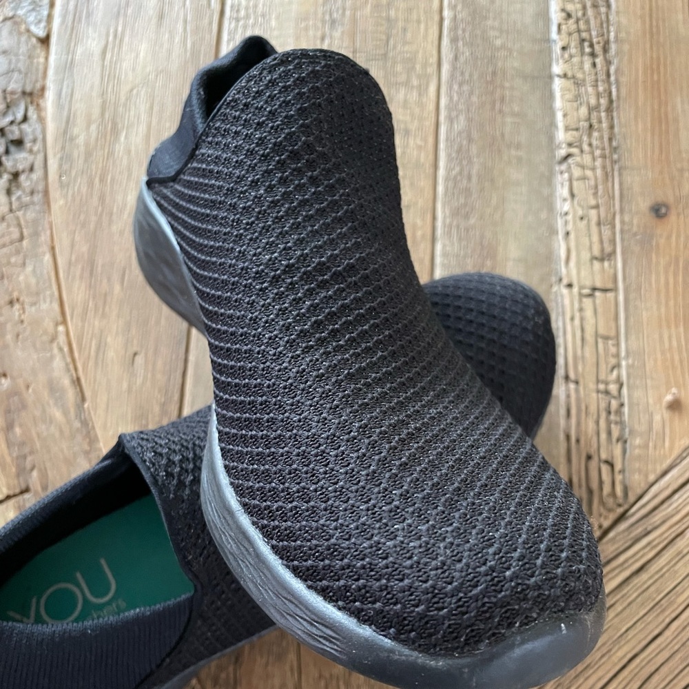 Black Skechers Slip On Sneakers